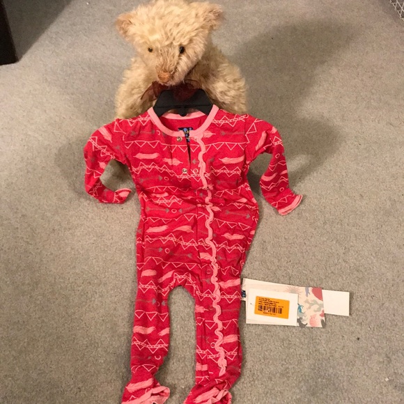 NWT Kickee Pants Print Muffin Ruffle Coverall - Picture 5 of 8